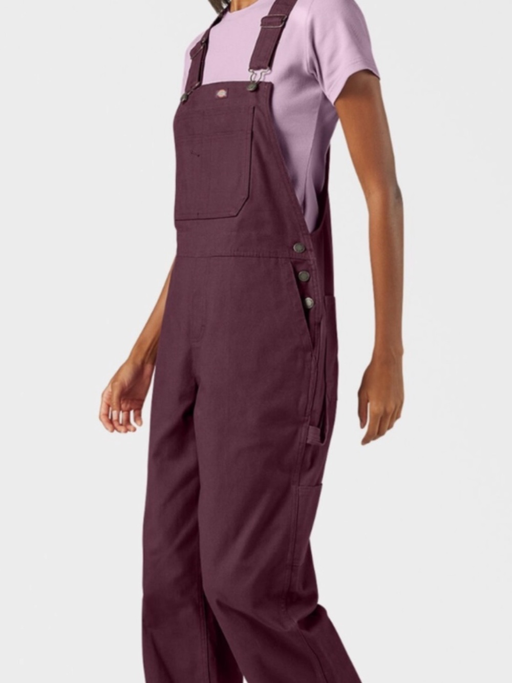Dickies Plum Workwear Canvas Overalls